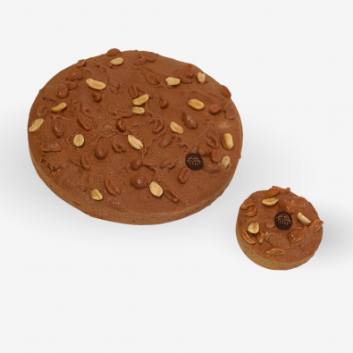 Tarte caramel cacahuètes