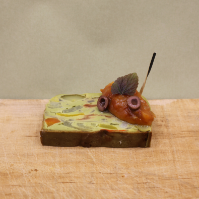 Terrine de légumes & concassé de tomates